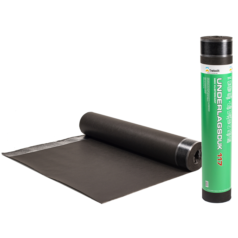 Trebolit Underlagsbelegg 117  800gr/m2, Lim, 25x1m