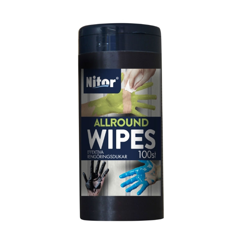 Nitor Universal Wipes 100stk  Impregnerte Rengjøringskluter