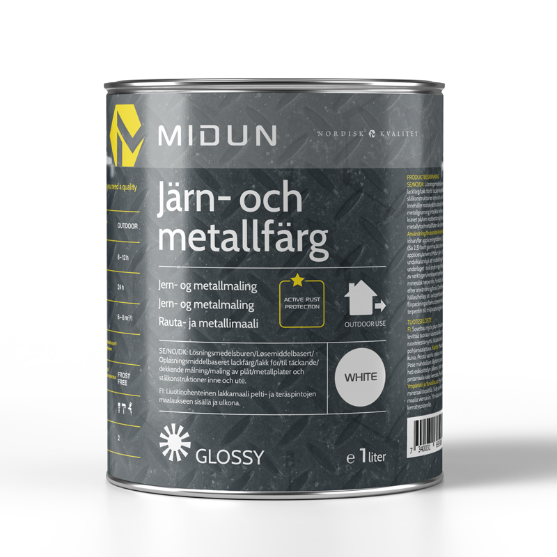 Midun Metallgrunning  1 L, Løsemiddelbasert