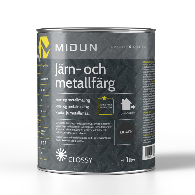 Midun Metallgrunning  1 L, Løsemiddelbasert