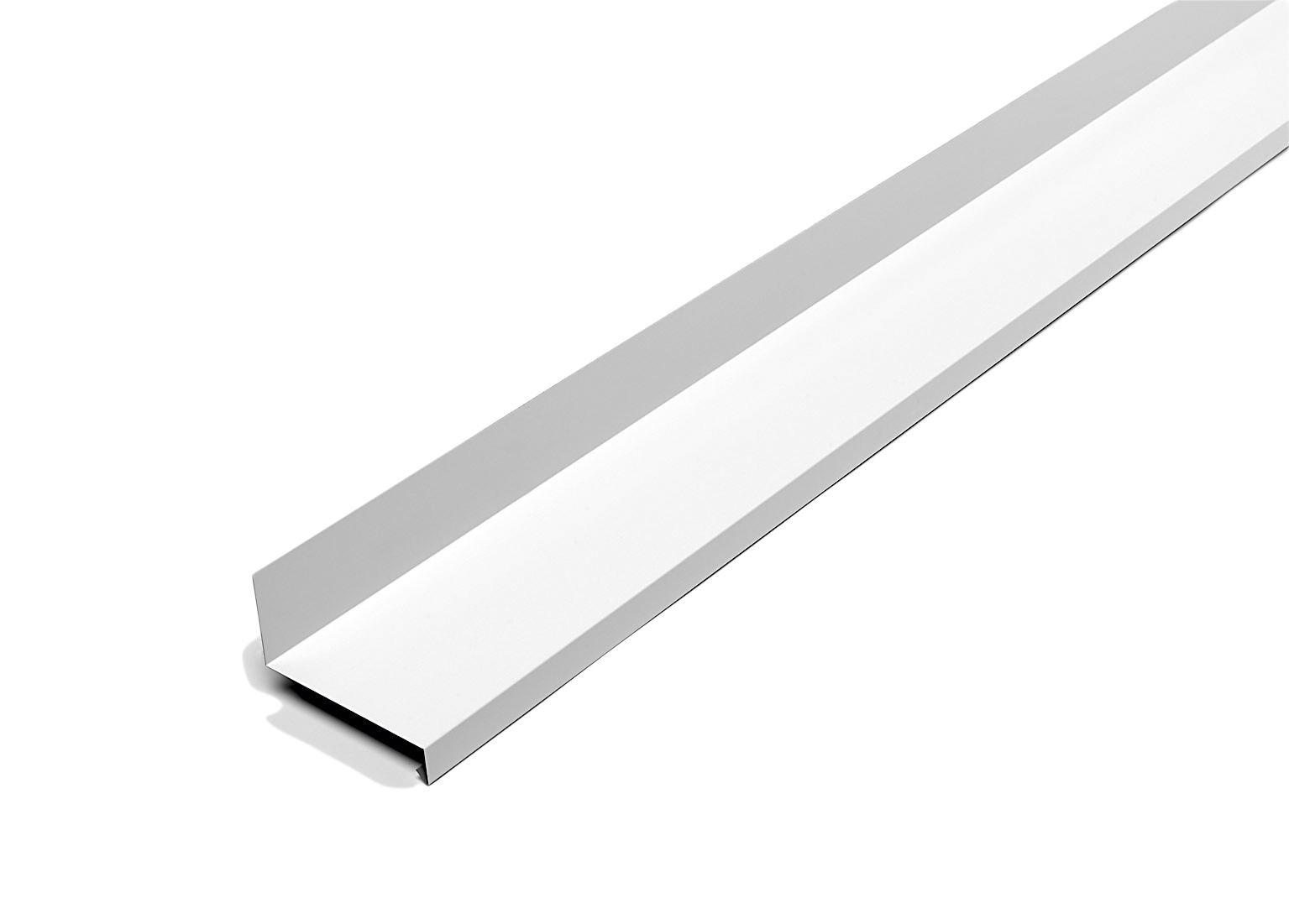 Vindubeslag Over 92x2000mm, Hvit