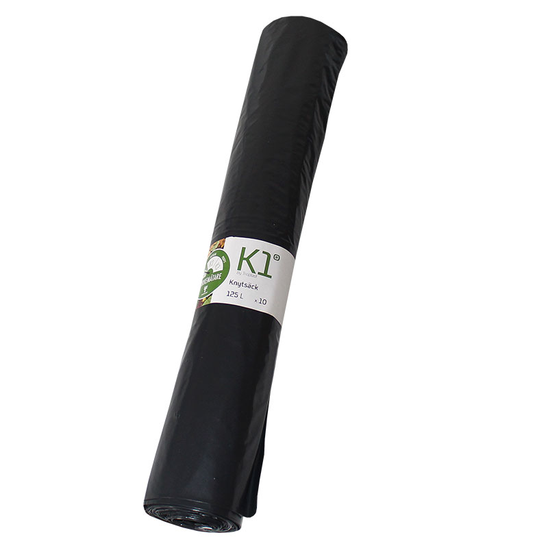 Avfallsekker Knutesekk, 125l, 10stk