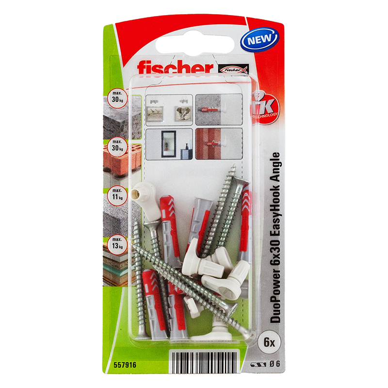 Fischer Duopower 6x30mm Easyhook Wh K Nv Fischer 6st