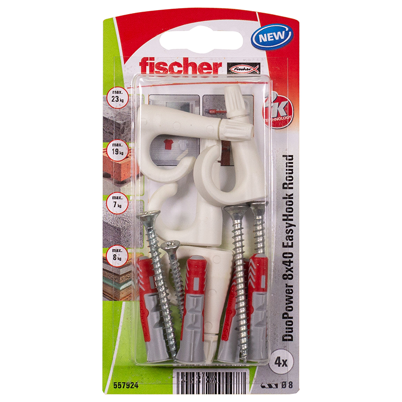 Fischer Duopower 8x40mm Easyhook Rh K Nv Fischer 4st