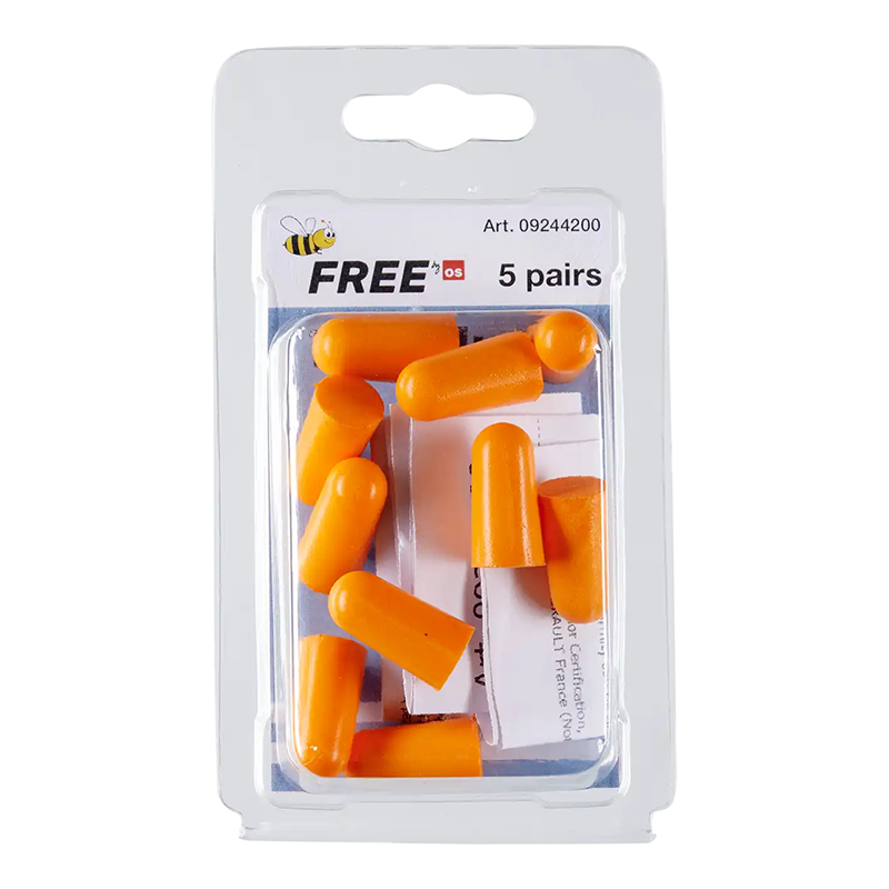 Os Beefree Ørepropp Os Beefree I Polyuretanskum, Oransje, 5 Par