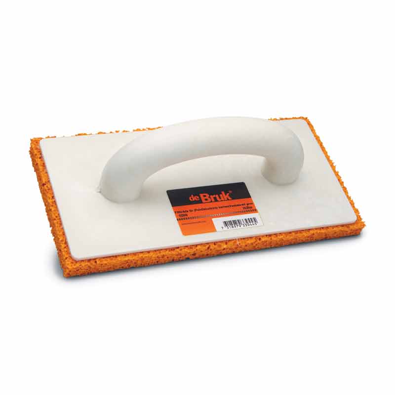 Flisebrett Grovt 140x280 Plasthåndtak Med 18 Mm Rød Skumgummimatte, Utgående