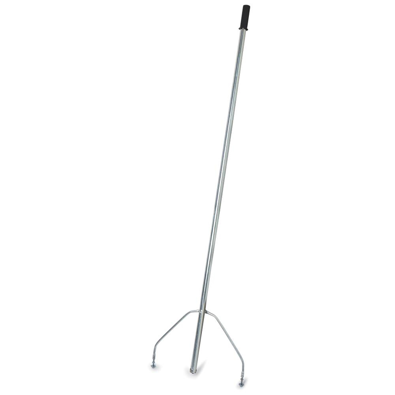Anleggsrive Uten Blad Stålskaft, Gummihåndtak, Uten Blad