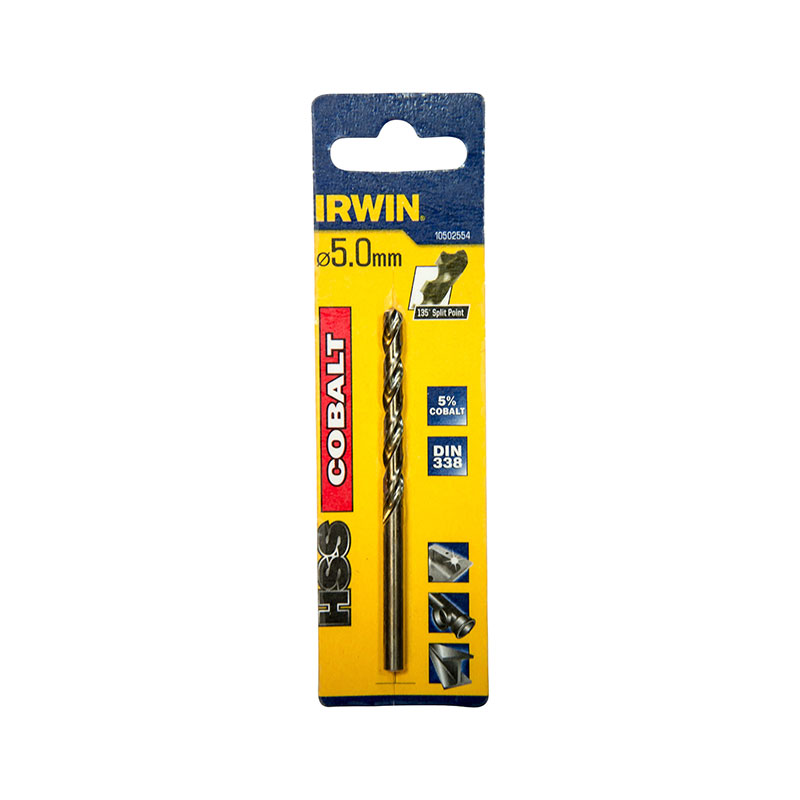 Irwin Bor Cobolt Hss 5.0mm Irwin Hss 5.0 Mm, 1st/pkt
