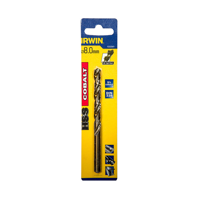 Irwin Bor Cobolt Hss 8.0mm Irwin Hss 8.0 Mm, 1st/pkt