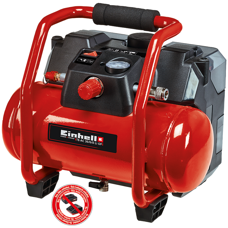 Einhell Batteridrevet Kompressor -te-ac 36 Einhell Svart, Rød