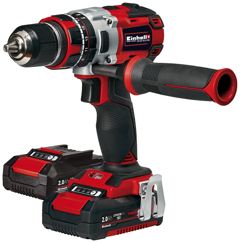 Einhell Slagbormaskin Batteridrevet 2×18v2,0a Einhell Svart, Rød