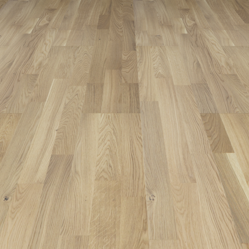 Barlinek Parkettgulv Eik 3-stav Bianco 14mm  Klikkgulv 5gc, Mattlakkert, 3,18m2/pkt