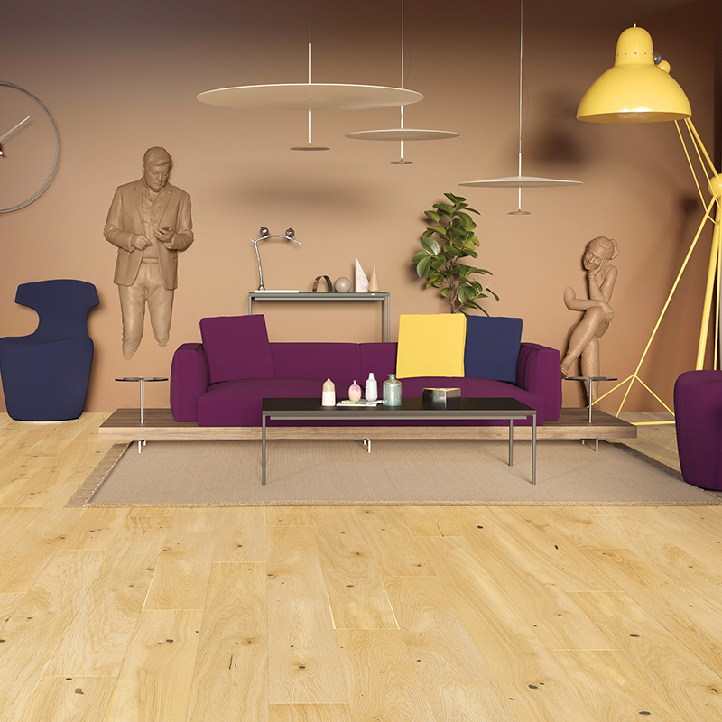 Barlinek Gulvprøve Parkettgulv Eik 1-stav Oat Cookies  200x180 Mm