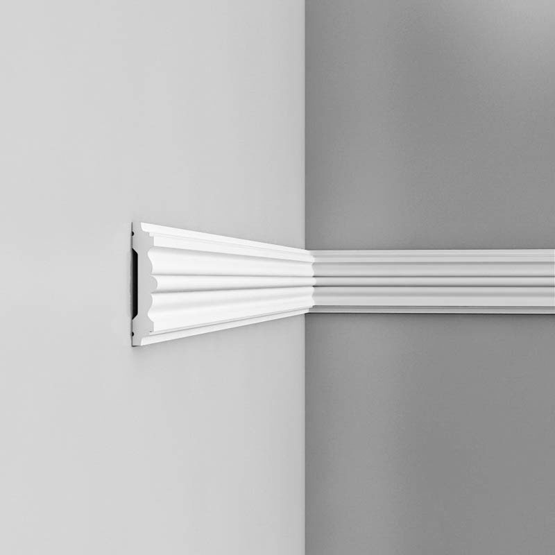 Orac Decor Panel- Og Brystlist P9020 200x9,6x2,1 200x9,6x2,1cm, Polyuretan, Hvit