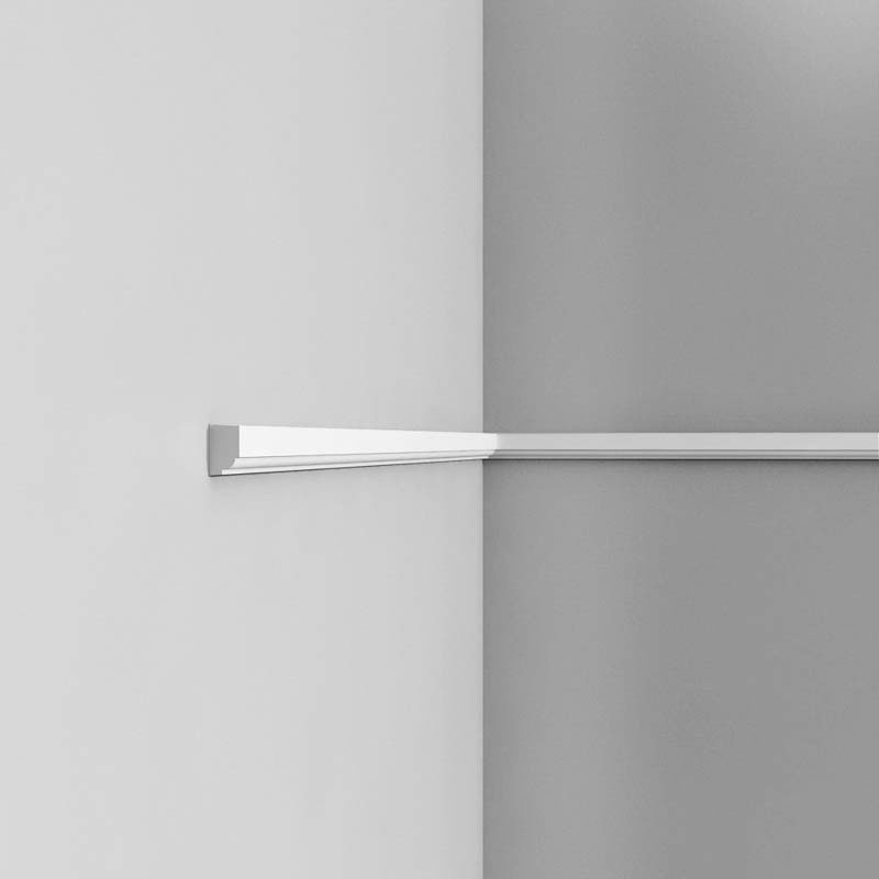 Orac Decor Panel- Og Brystlist P9050 200x2,5x1,3 200x2,5x1,3cm, Polyuretan, Hvit