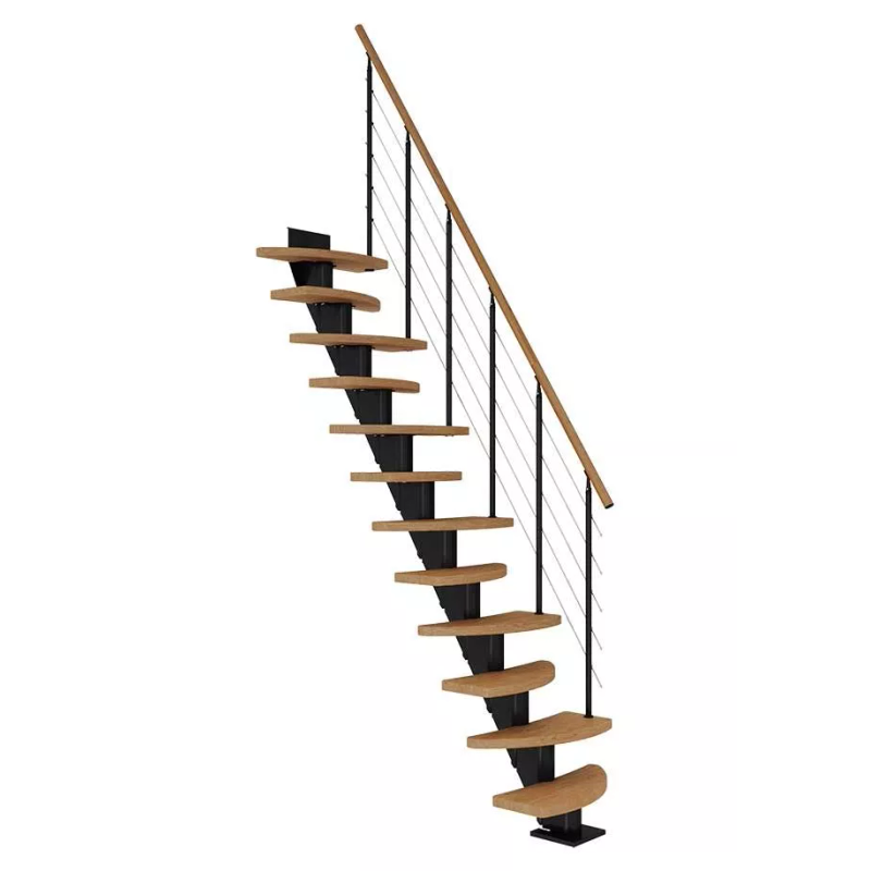 Dolle Trapp Berlin Shape6 Dolle 11 Trinn, Oljet Eik, Svart