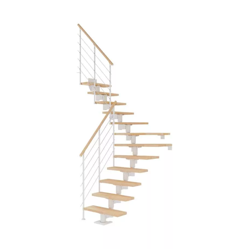 Dolle Trapp Cork Style6 U-form Dolle Hvit, Bøk, 13 Trinn