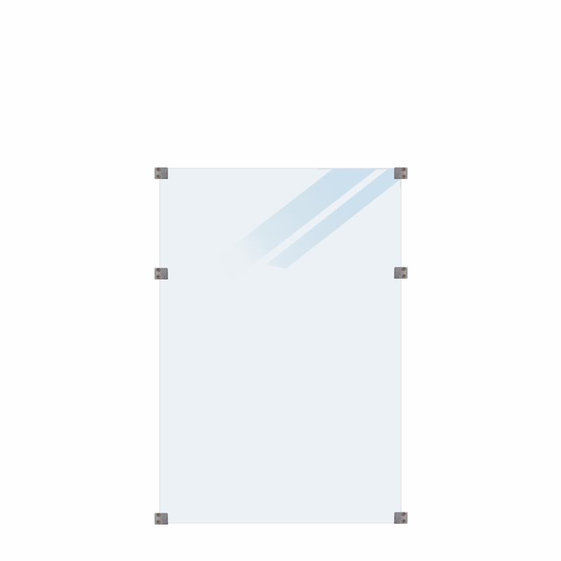 Plus Glasstaket Herdet S Frostet, 90×127 Mm