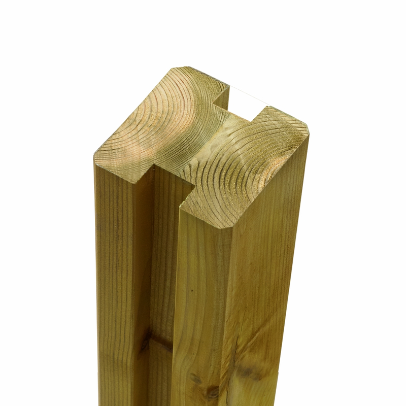 Plus Profilstolpe Omklebet  2 Spor, 9×9×188 Cm, Stål