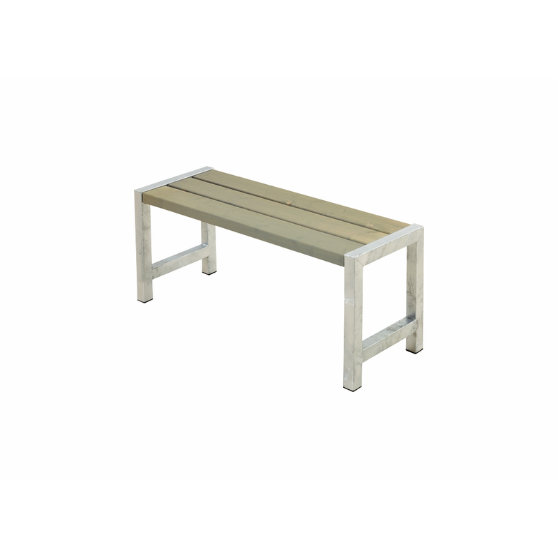 Plus Plankbenk Café 127 Cm  Gråbrun