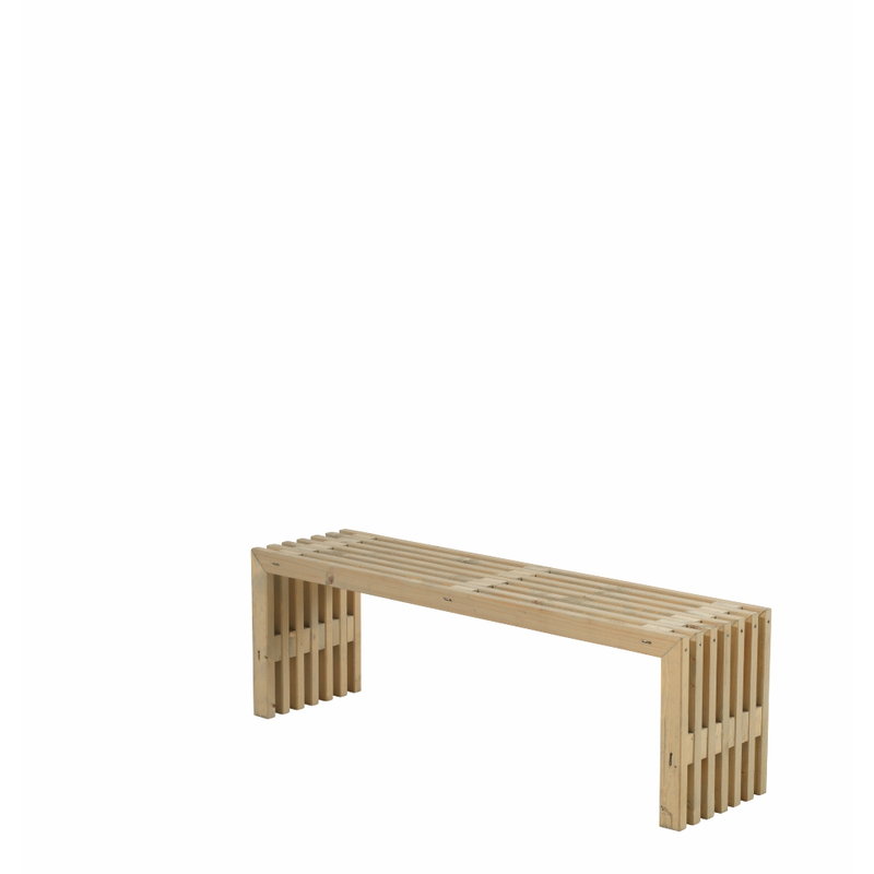 Plus Gulvbenk Rustikk Design  138×36 Cm, Flytvedragerfarge