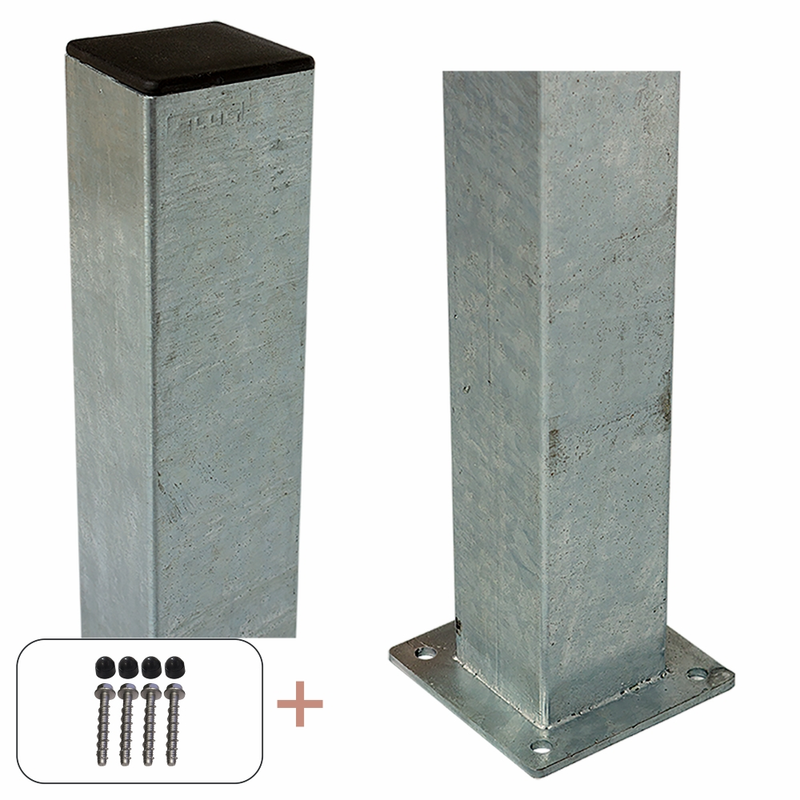 Plus Stålbøyle Med Fot  8×8×132 Cm, Stål