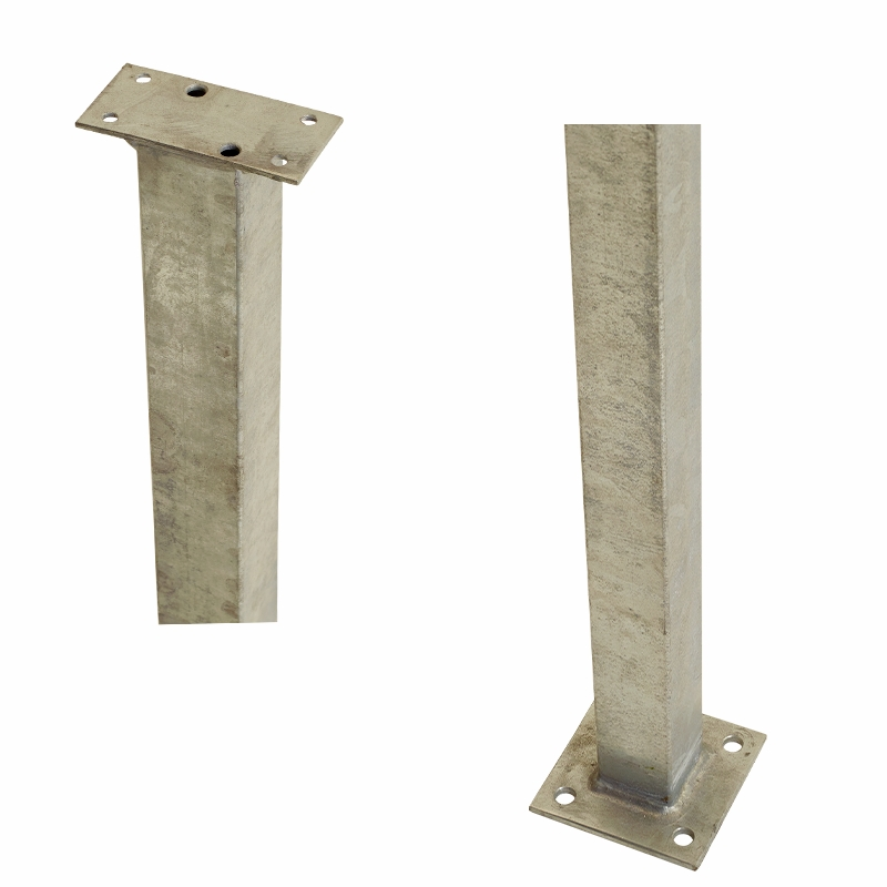 Plus Stålbøyle Med Fot Til Rekkverk  4,5×4,5×103,3 Cm, Uden Ekstra, Stål