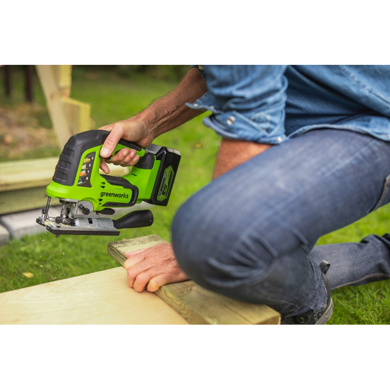Greenworks Stikksag 24v Greenworks 0-3000, Med Led-lys