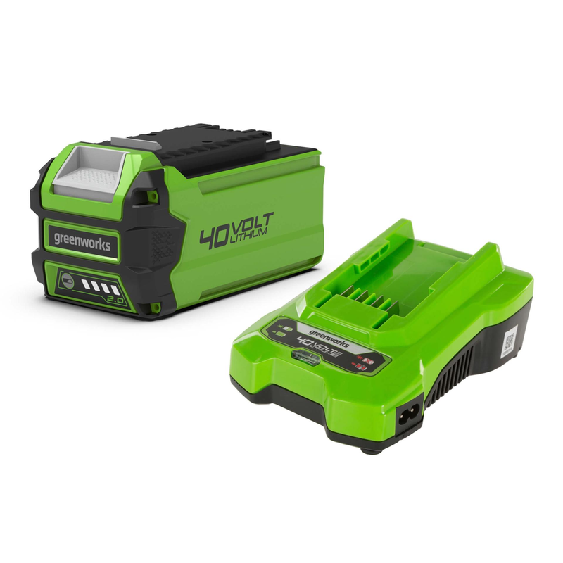 Greenworks Startsett 40v 2ah Batteri Og Lader Greenworks