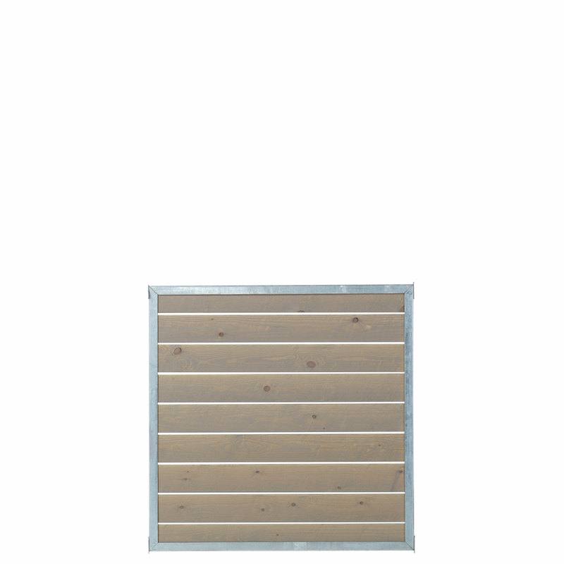 Plus Gjerde Cubic Rammegjerde 90x90 Cm Trekledning  Gråbrun, 90 Cm