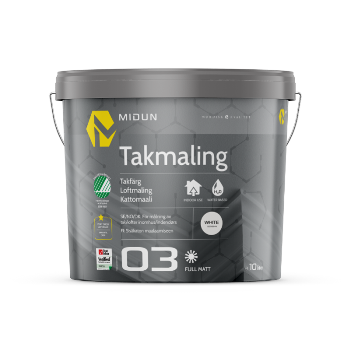 Takmaling Helmat Hvit Midun