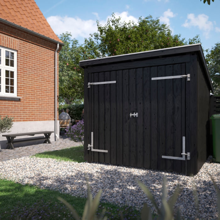 Sykkelskur Nordic 5 m2 1 Modul Dobbeltdør PLUS