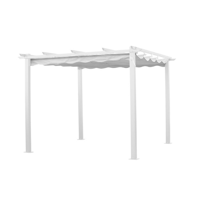 Pergola 3x3 m Hvit Jabo
