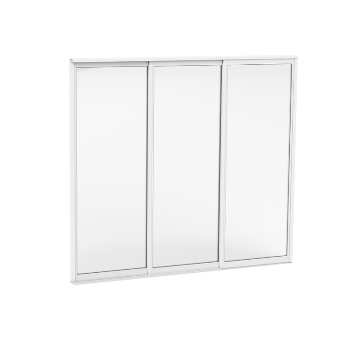 Skyvedør Sommer 3 deler 5 mm Aluwhite
