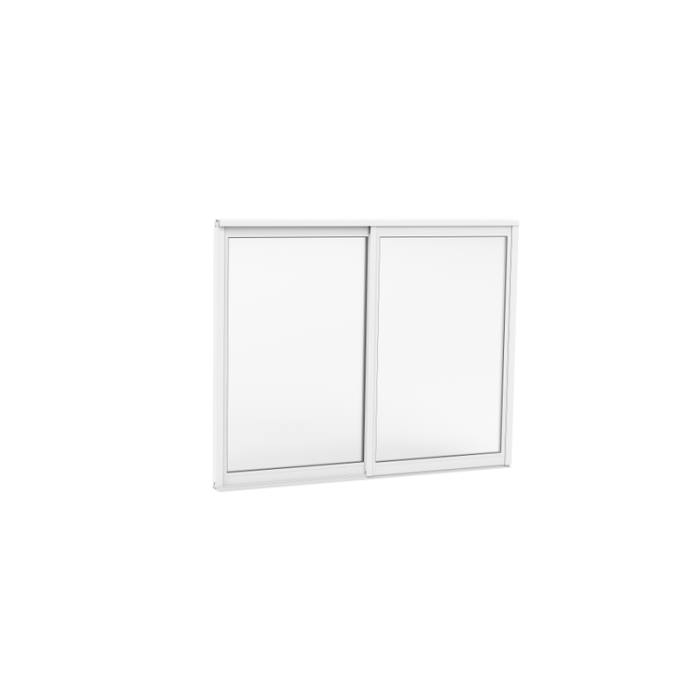Skyvevindu Sommer 2 deler 4 mm Aluwhite