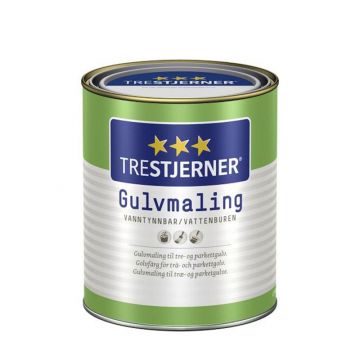 Gulvmaling Hvit-base Trestjerner