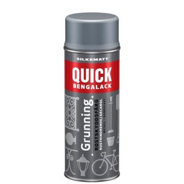 Quick Bengalack spray grå silkematt