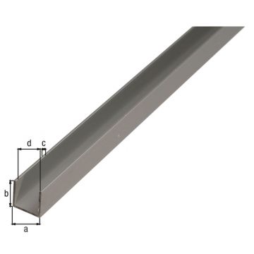 U-Profil Aluminium