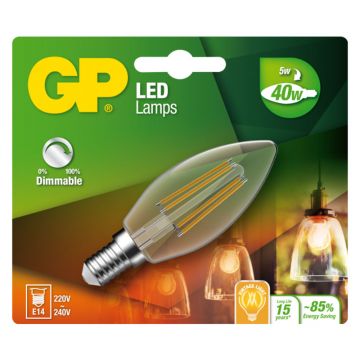 GP LED FILAMENT DIM E14 5W-40W