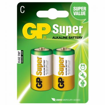 Batteri GP Super Alkaline C LR14 2-P