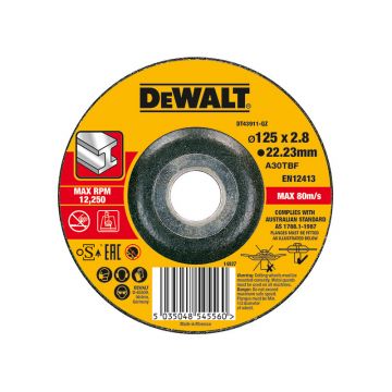 KAPPESKIVE METALL 3X125MM DEWALT