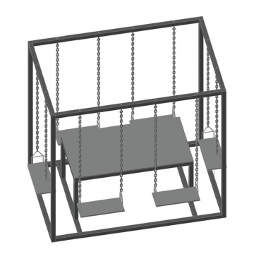 PERGOLA GYNGE MED BORD JABO