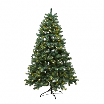 Julgran / Plastgran Aske med LED-ljus