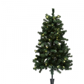 Julgran / Plastgran Aske Utomhus med LED-ljus