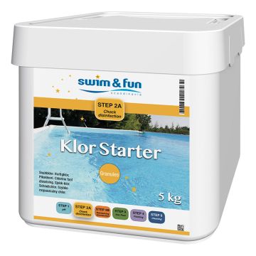 Hurtigklor granulat Klor starter Swim&Fun