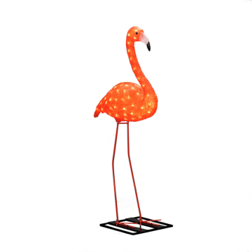 Ljusdekoration Ute Flamingo akryl 110cm LED Gnosjö Konstsmide