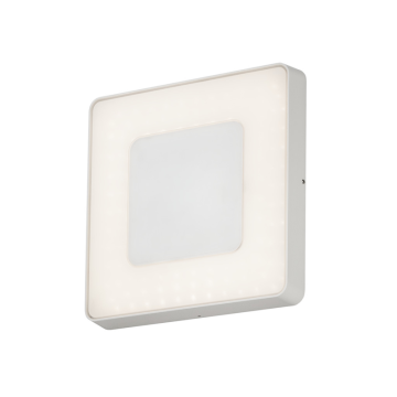 Vegglampe Ute Carrara Square HP-LED 25W hvit Gnosjö Konstsmide