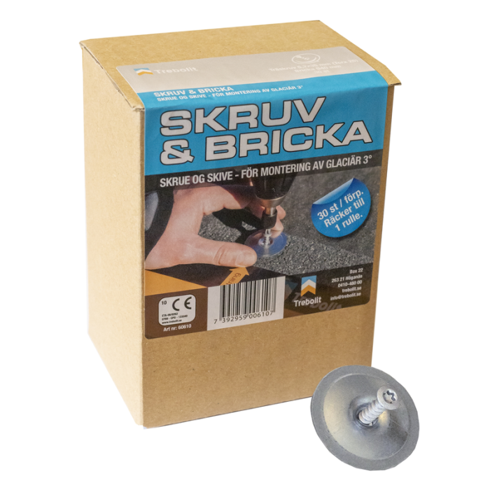 Skrue og Skive 30-pack Trebolit