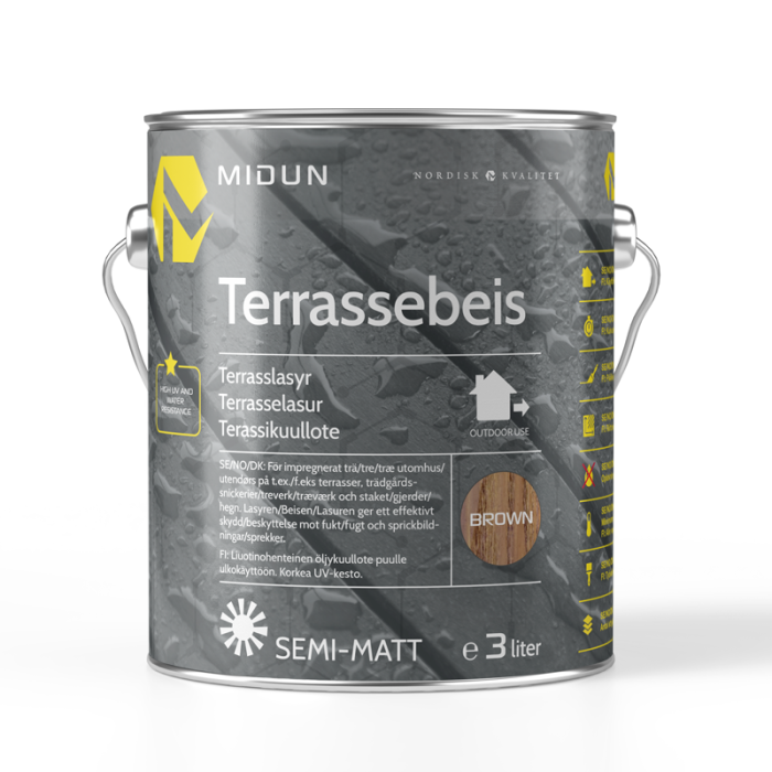 Terrassebeis Brun Midun