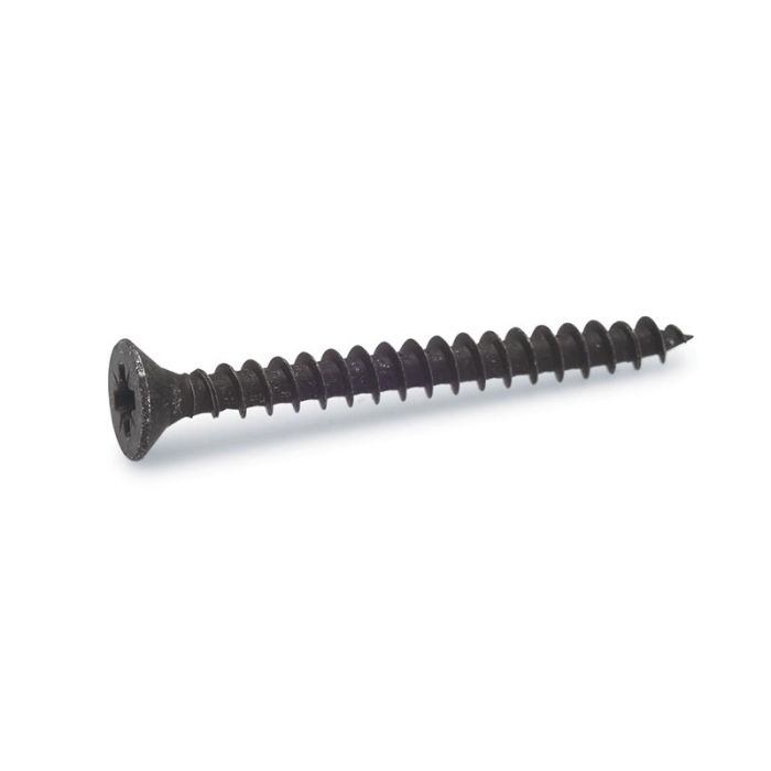 Treskrue forsenket svart 4,0 x 30 mm